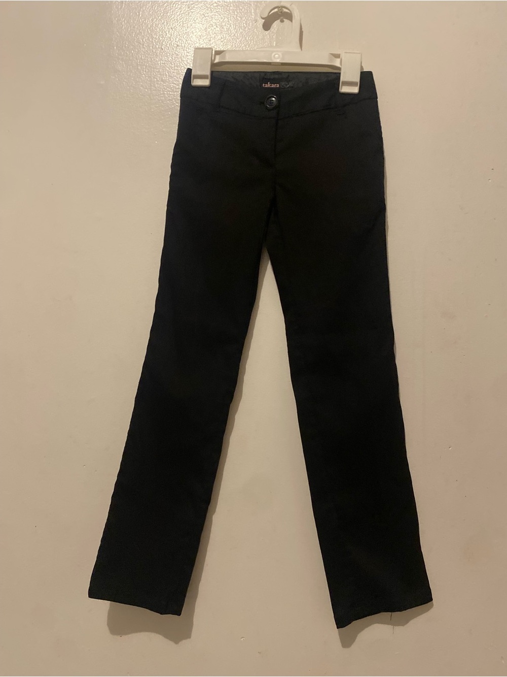 Takara Black Straight-Leg Girls Pants
